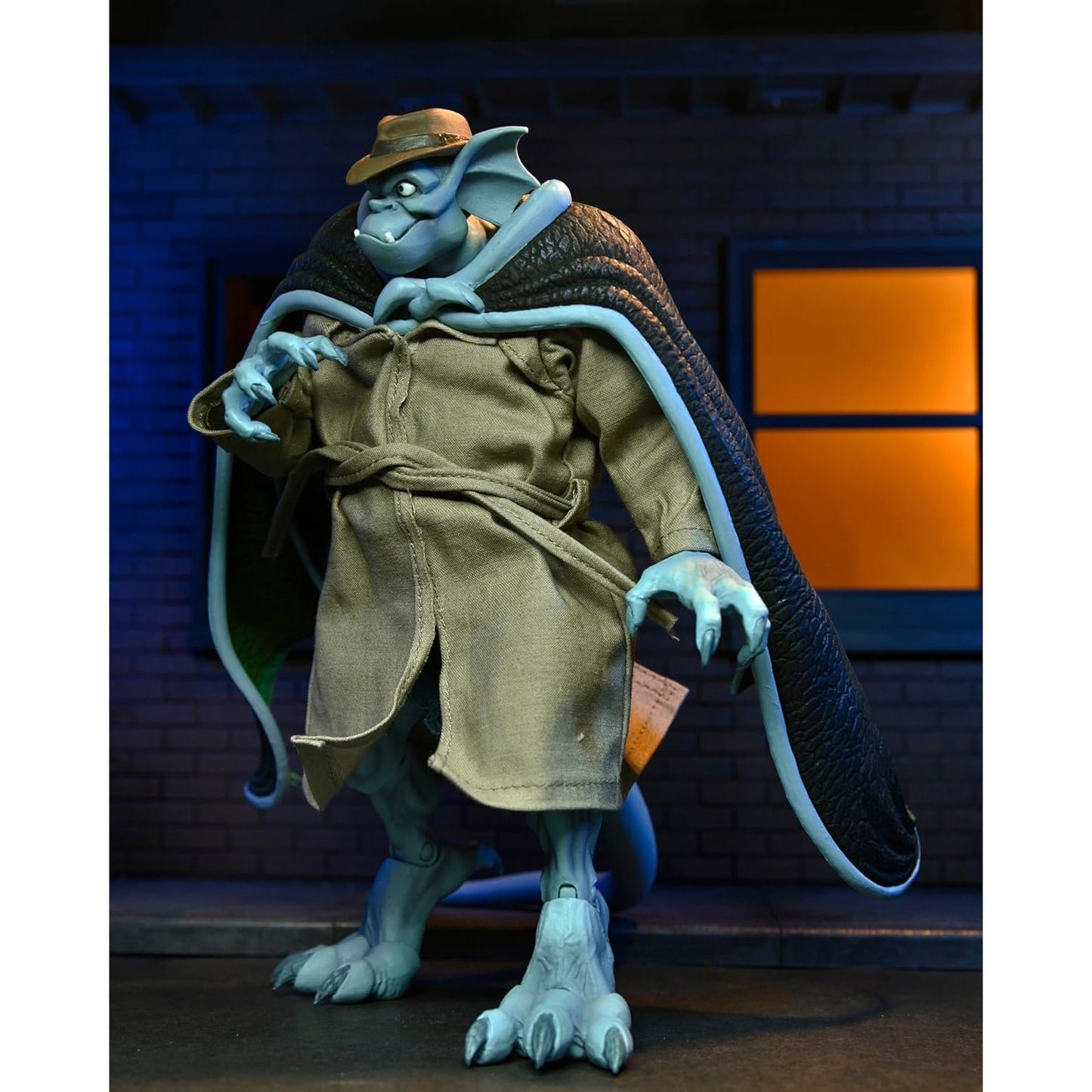 Gargoyles Detective Broadway "Silver Falcon" Closed Wings Action Figure - NECA, Disney