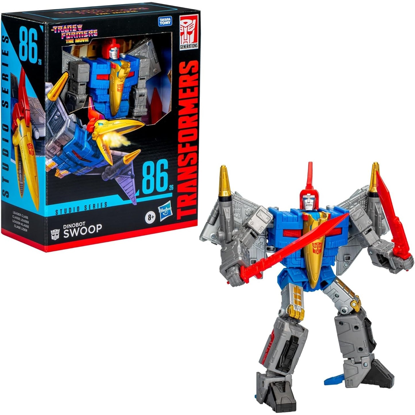 Transformers: The Movie Swoop Leader Dinobot Action Figure - Takara Tomy, Hasbro Studio Series 86-26