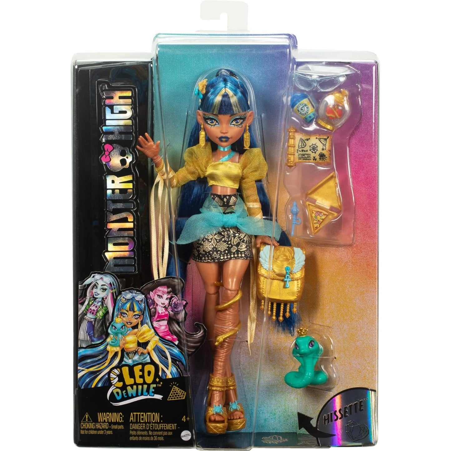 Monster High Cleo DeNile Fashion Doll with Hissette - Mattel