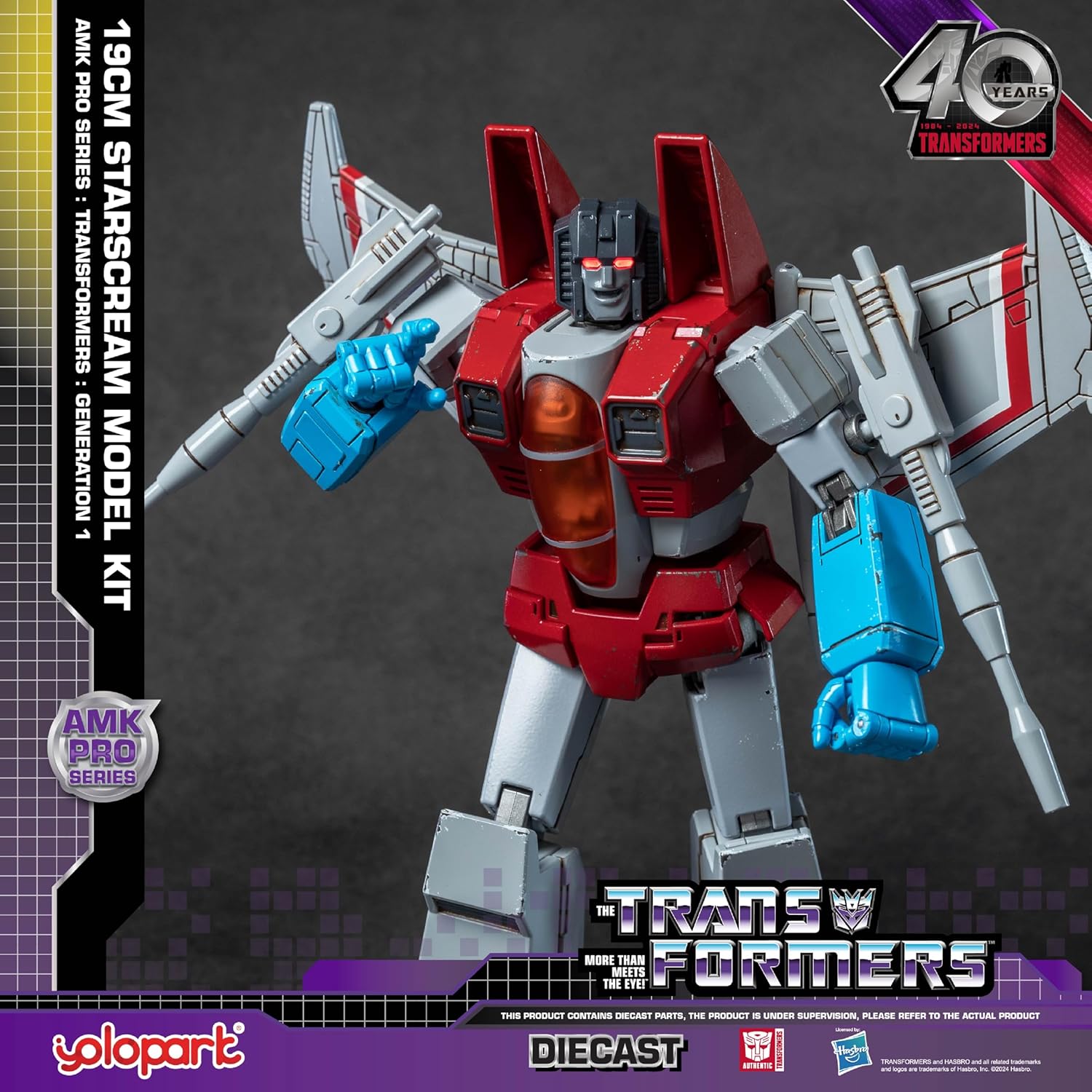 Transformers G1 Starscream 7.5" Figure Model Kit - YOLOPARK - AMK Pro Series