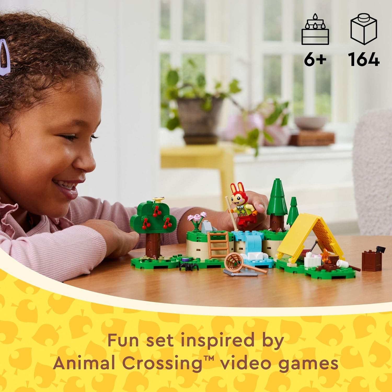 Animal Crossing Bunnie's Outdoor Activities Building Toy - 164 Pieces, Minifigure, Ages 6+ - LEGO #77047
