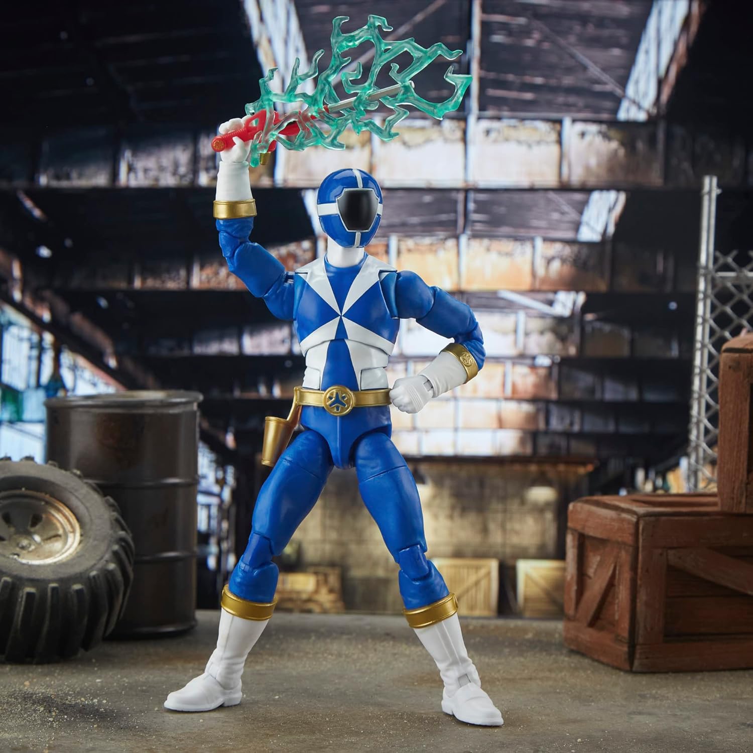 Power Rangers Lightspeed Rescue Blue Ranger Action Figure - Hasbro - Lightning Collection