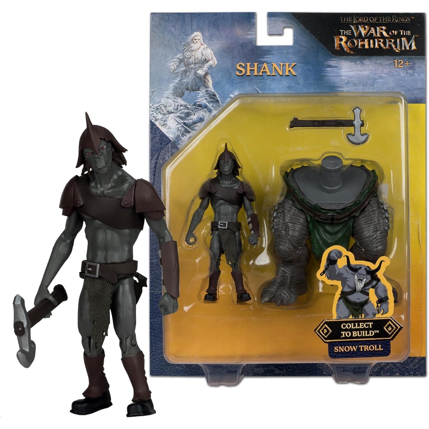 The Lord of the Rings: The War of the Rohirrim 4" Shank Action Figure - McFarlane Toys - Snow Troll BAF