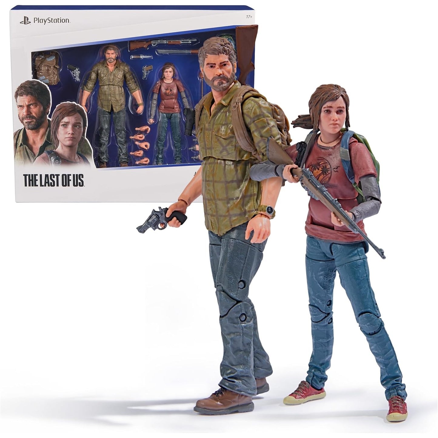 The Last of Us Joel & Ellie 6" Action Figure Set 2-Pack - Spin Master Ltd. Shapes Collection