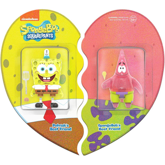 SpongeBob SquarePants SpongeBob and Patrick Glitter Figure 2-Pack - Super7 - SDCC 2022 Exclusive!