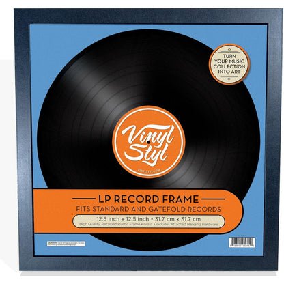 12" Vinyl Record Wall Hanging Display Frame Black - Vinyl Styl