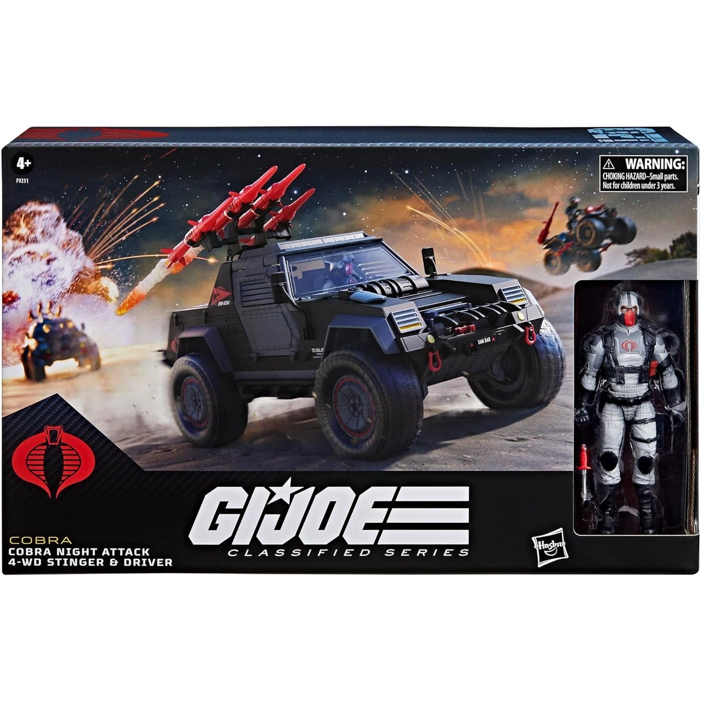 GIJOE Classified Cobra Night Attack 4-WD Stinger & Driver