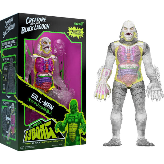 Universal Monsters Super Cyborg Creature from the Black Lagoon Clear Action Figure - Super7