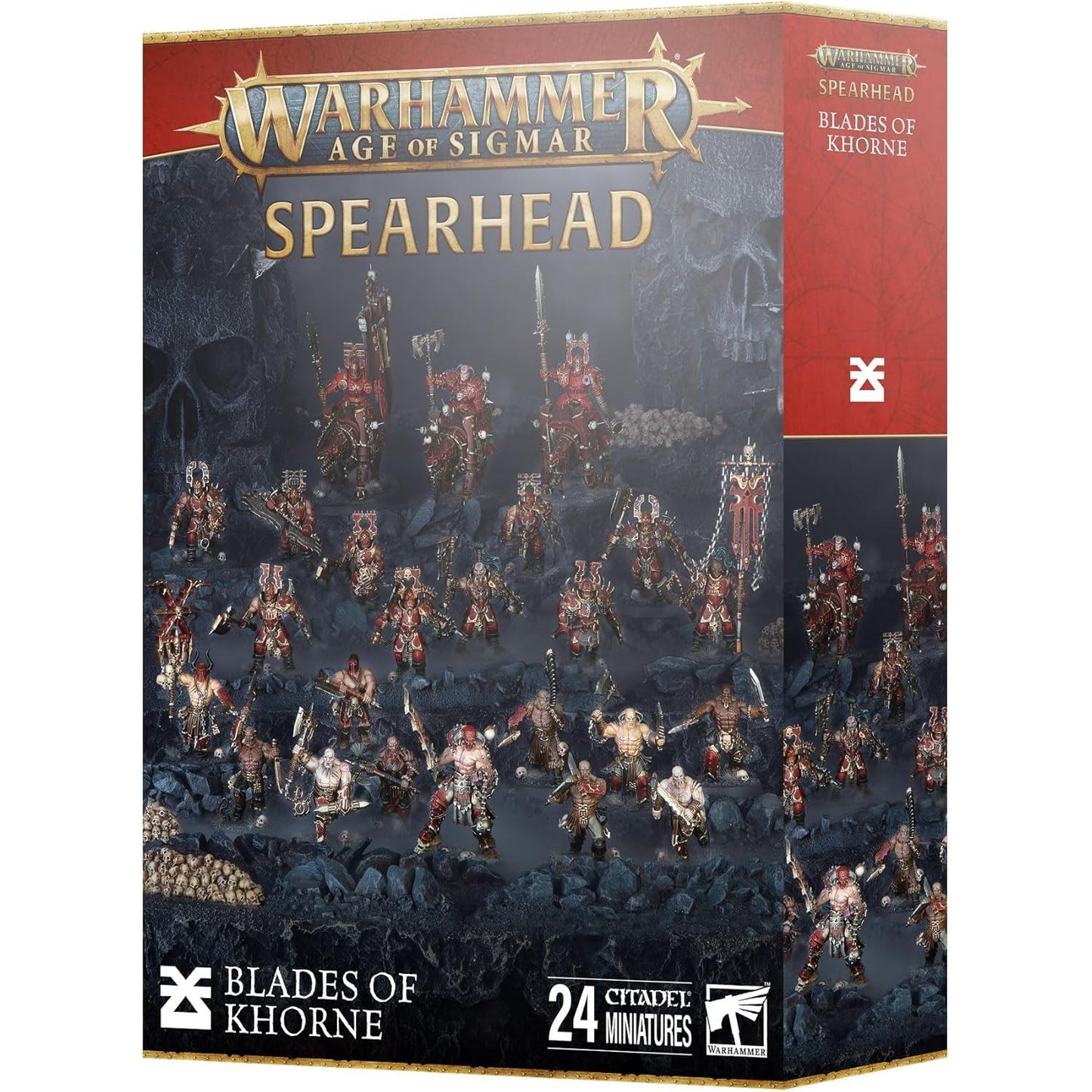 Warhammer: Age of Sigmar Spearhead Blades of Khorne - 24 Citadel Miniatures - Games Workshop