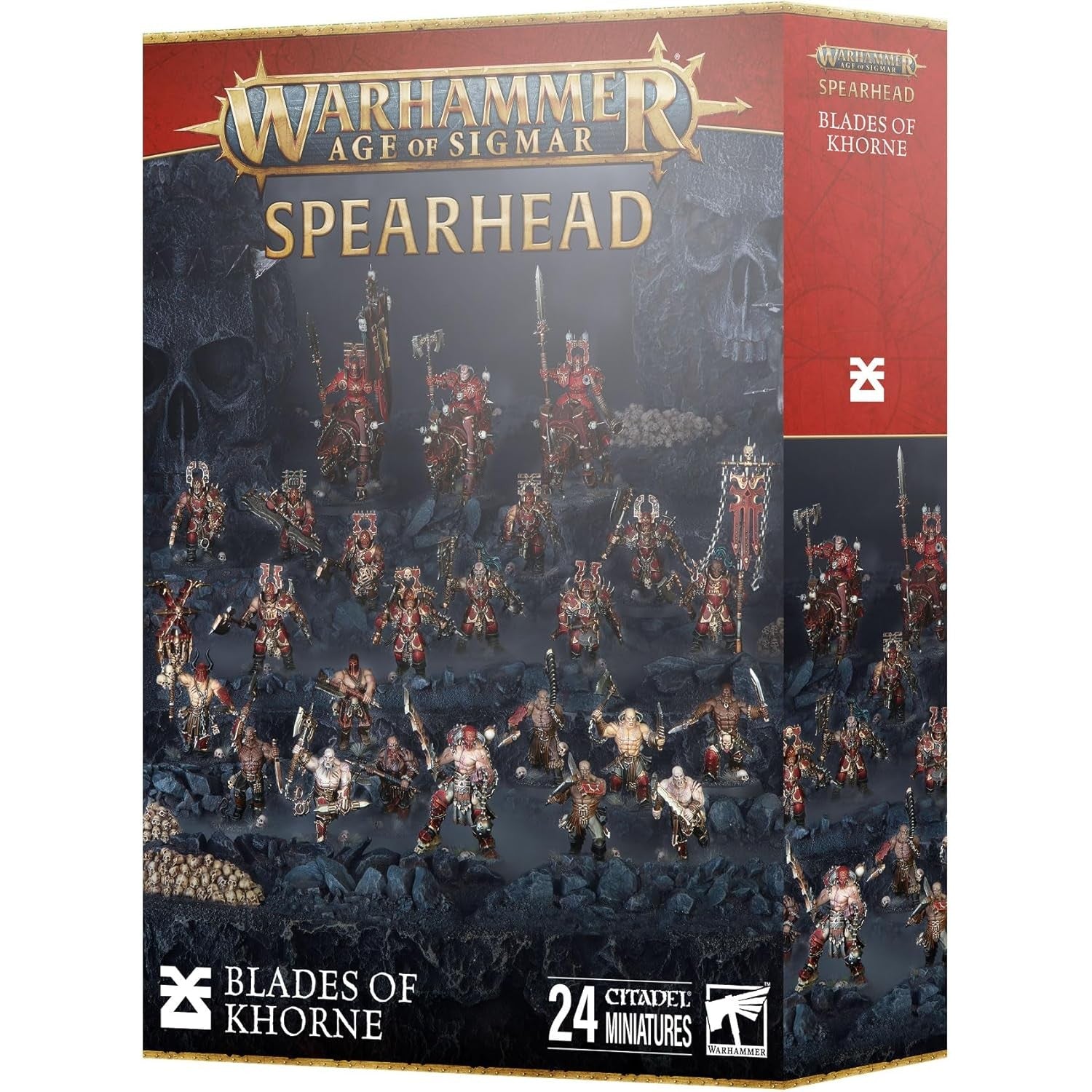 Warhammer: Age of Sigmar Spearhead Blades of Khorne - 24 Citadel Miniatures - Games Workshop