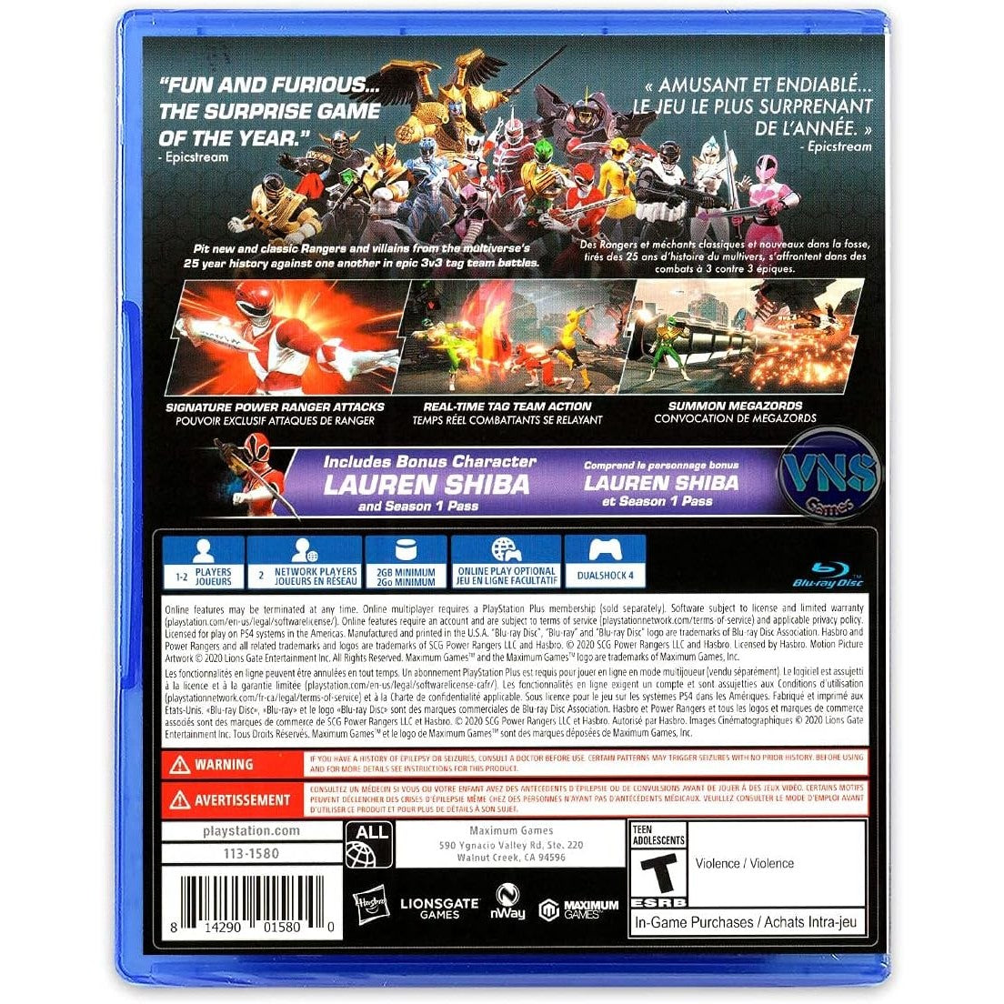 Power Rangers: Battle for the Grid - PlayStation 4 - Maximum