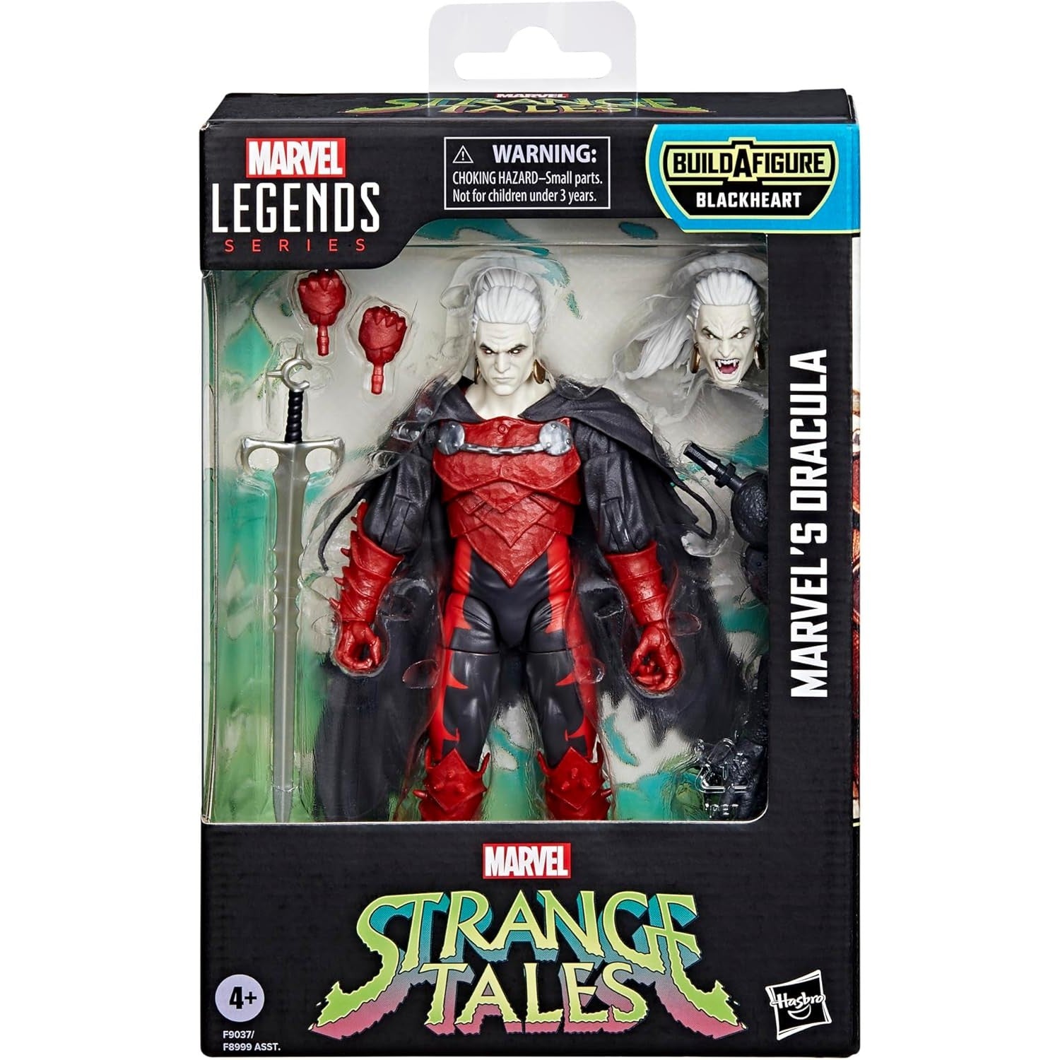 Strange Tales Marvel's Dracula Action Figure Hasbro Marvel Legends, Blackheart BAF