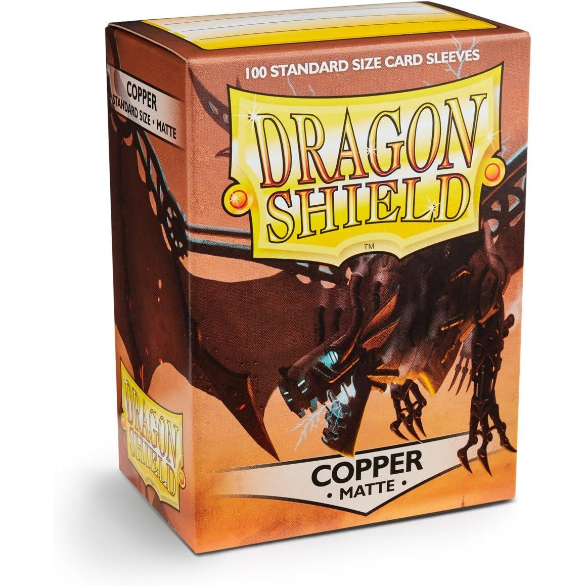 Dragon Shield Matte TCG Card Sleeves - Copper, 100 Count, Standard Size - Arcane Tinmen