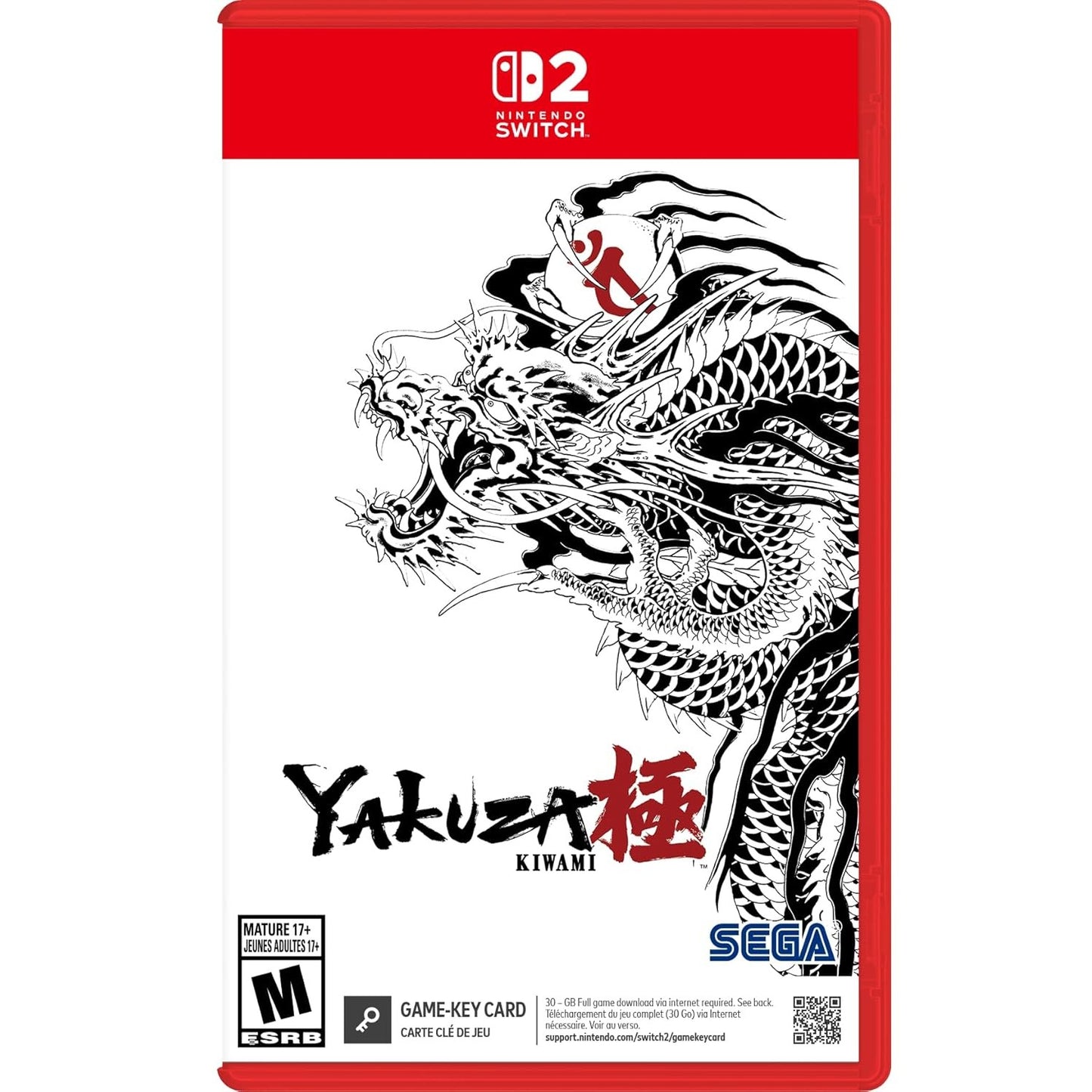 Yakuza Kiwami - Nintendo Switch 2 Game Key Card - SEGA