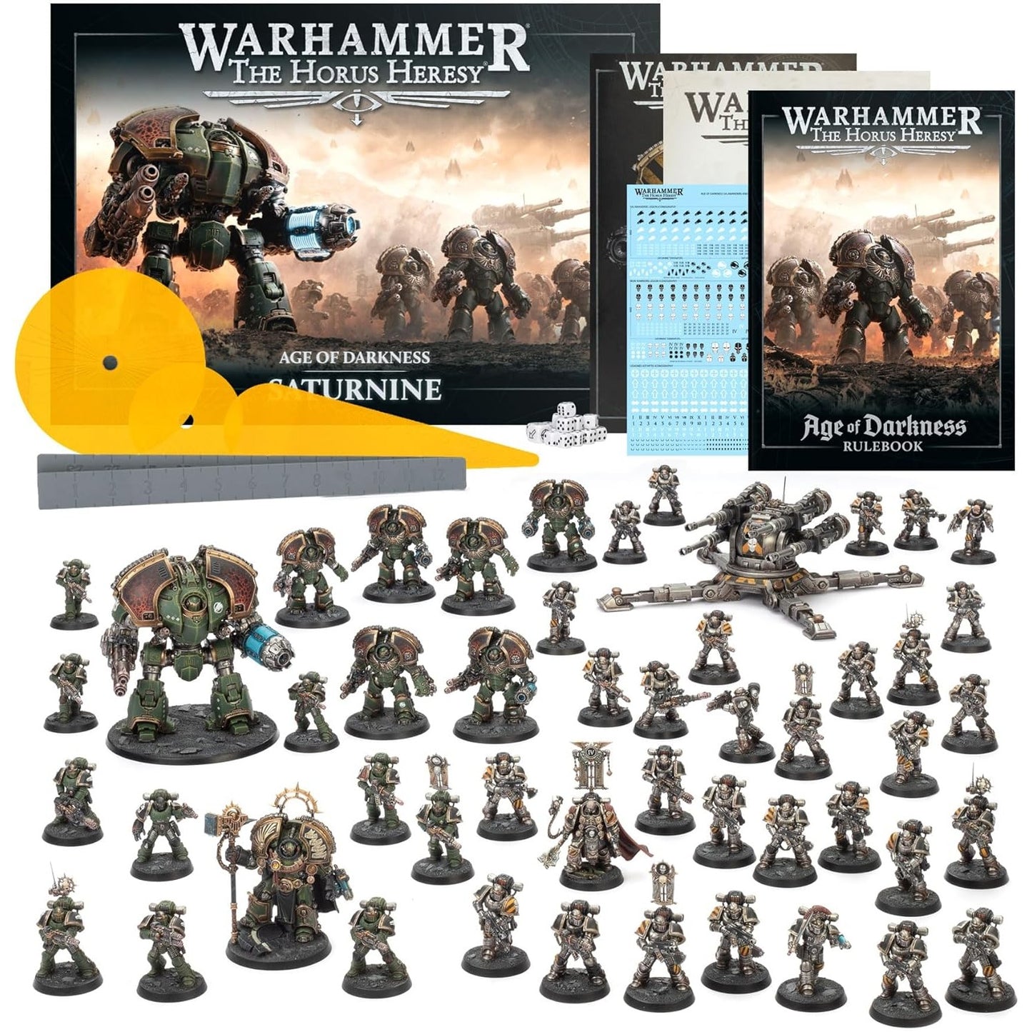 Warhammer: The Horus Heresy Age of Darkness Satunine Boxed Set - Games Workshop - 50 Miniatures, Rulebook, Dice & More!