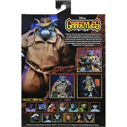 Gargoyles Detective Broadway "Silver Falcon" Closed Wings Action Figure - NECA, Disney