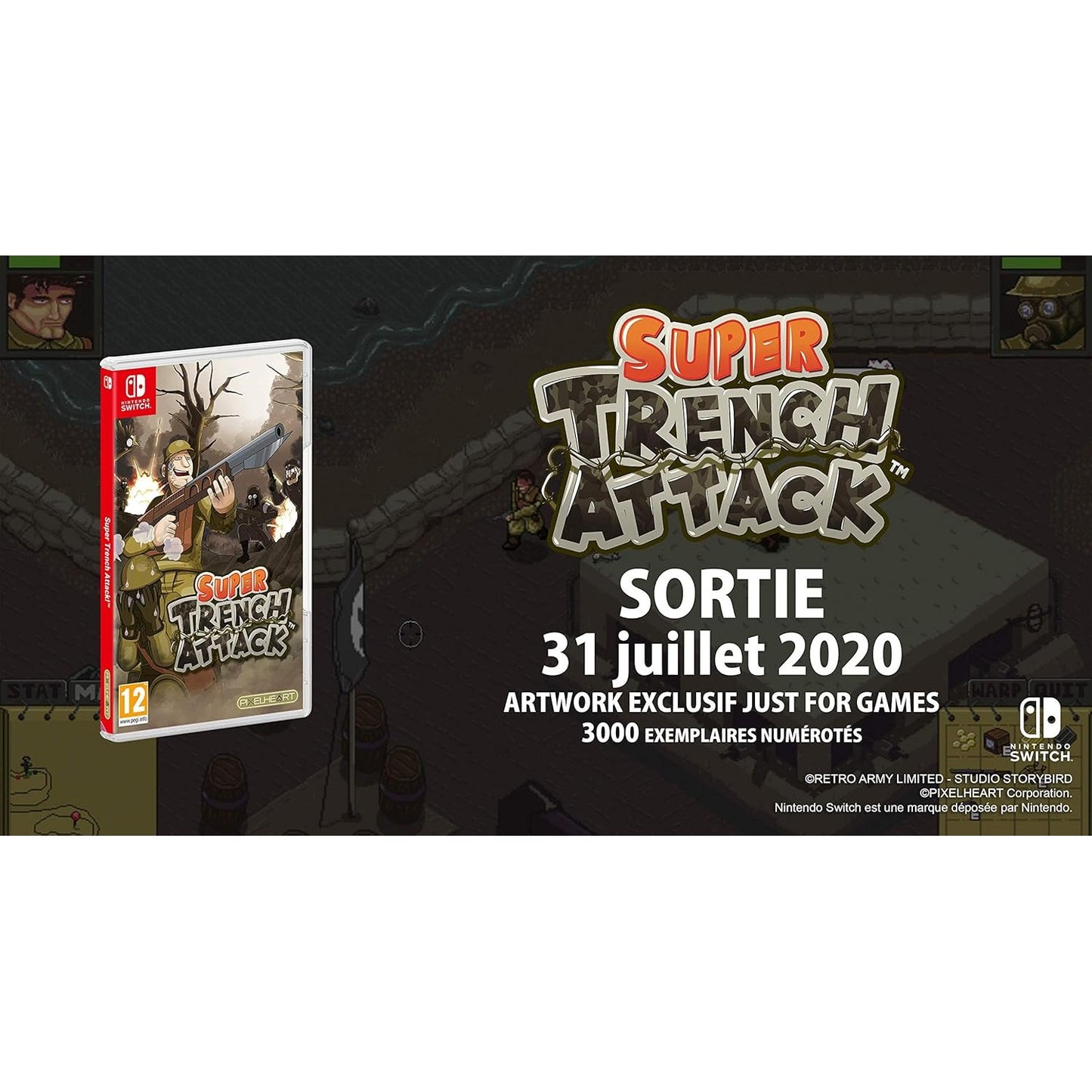 Super Trench Attack European Import - Nintendo Switch - PixelHeart