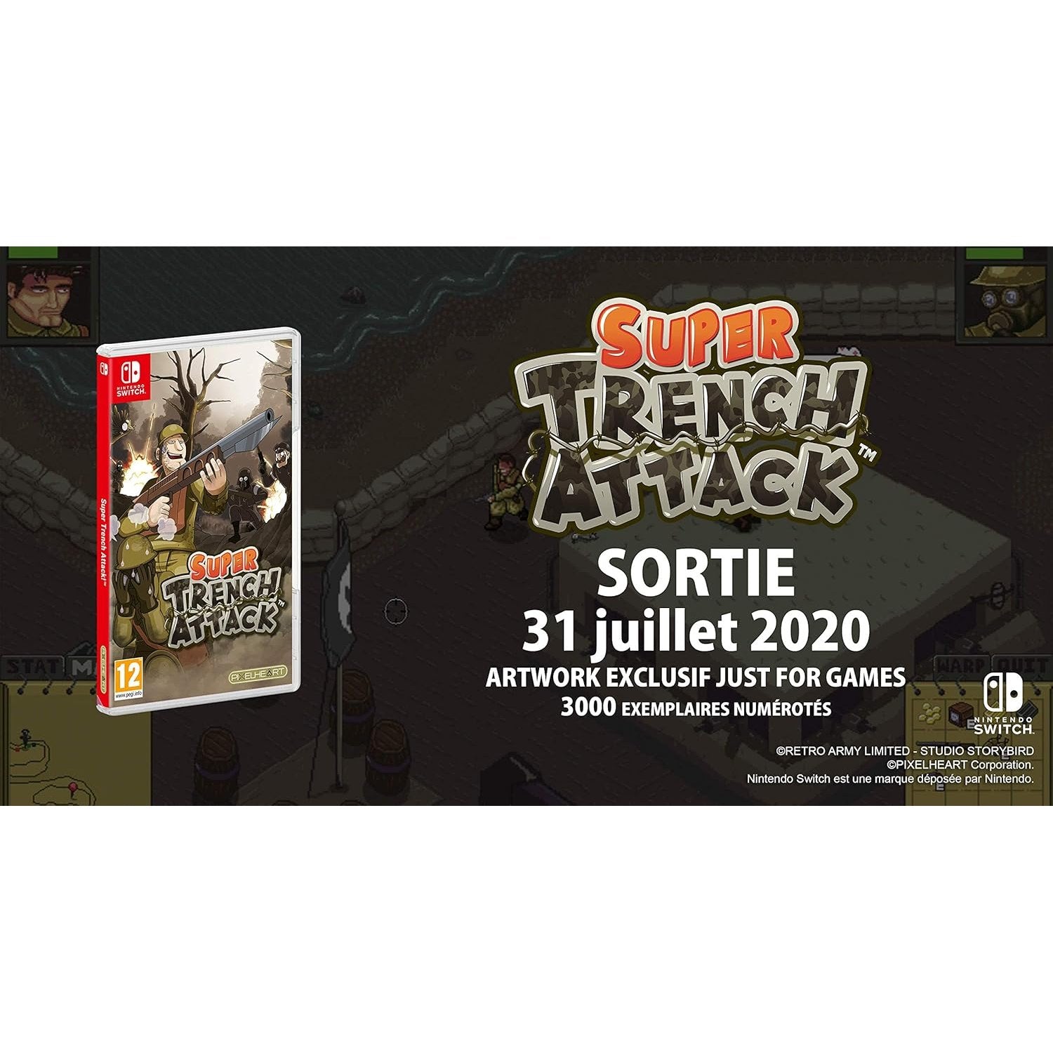 Super Trench Attack European Import - Nintendo Switch - PixelHeart