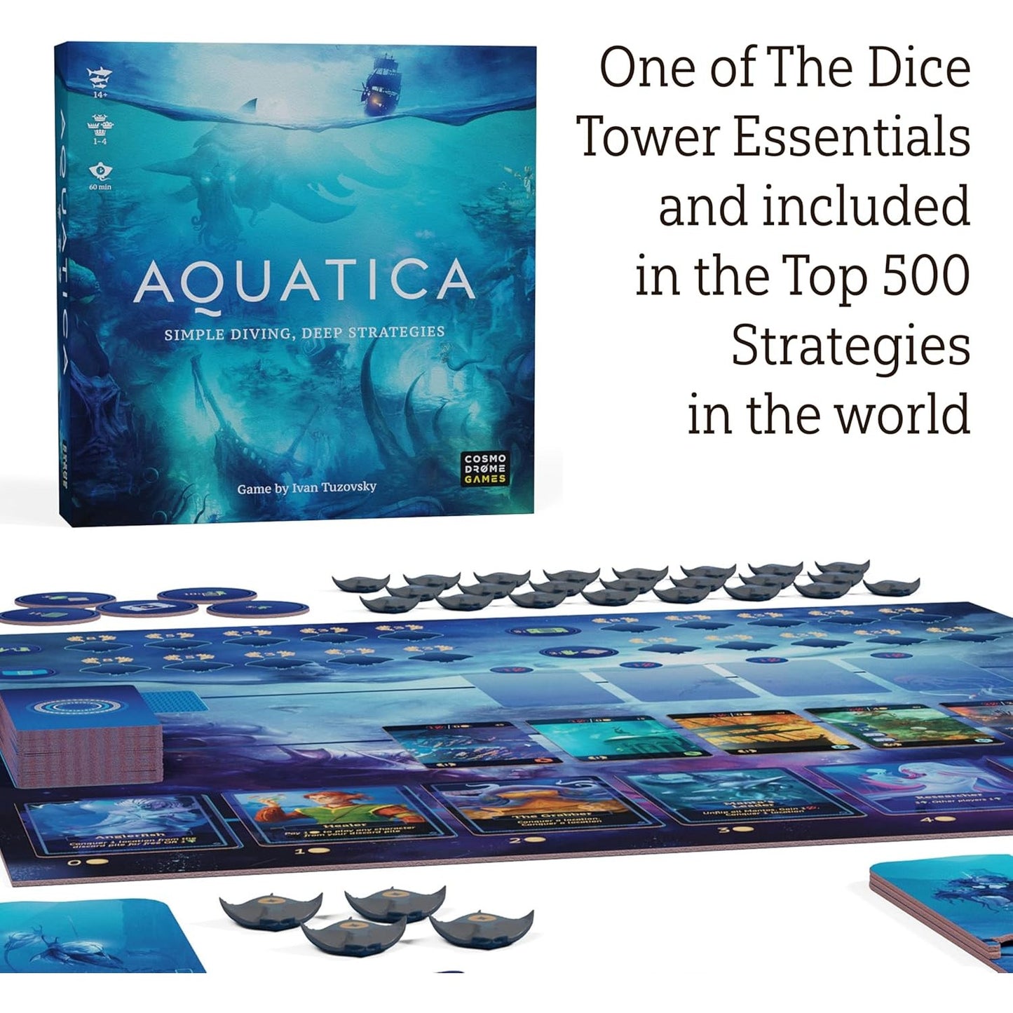 Aquatica Diving Strategy Board Game - Arcane Wonders