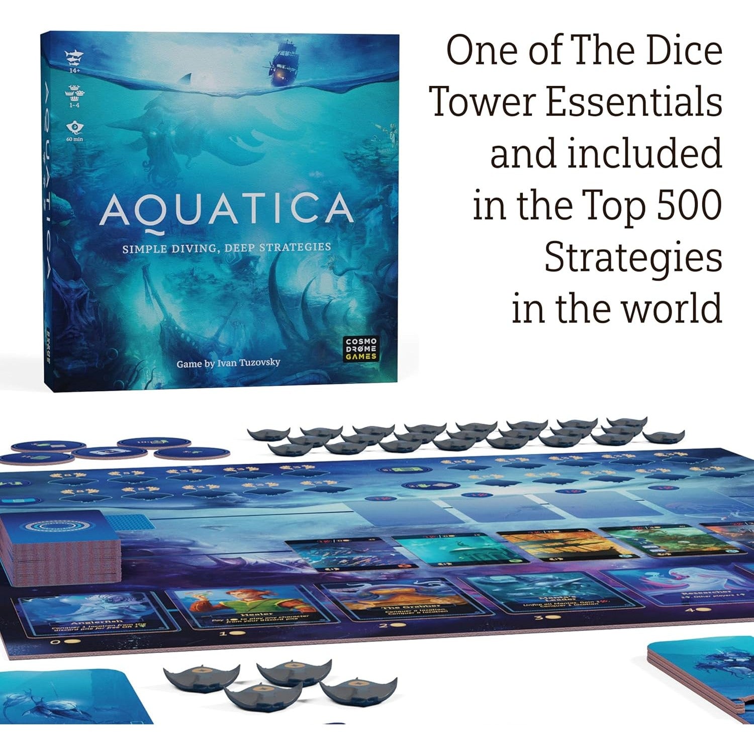 Aquatica Diving Strategy Board Game - Arcane Wonders