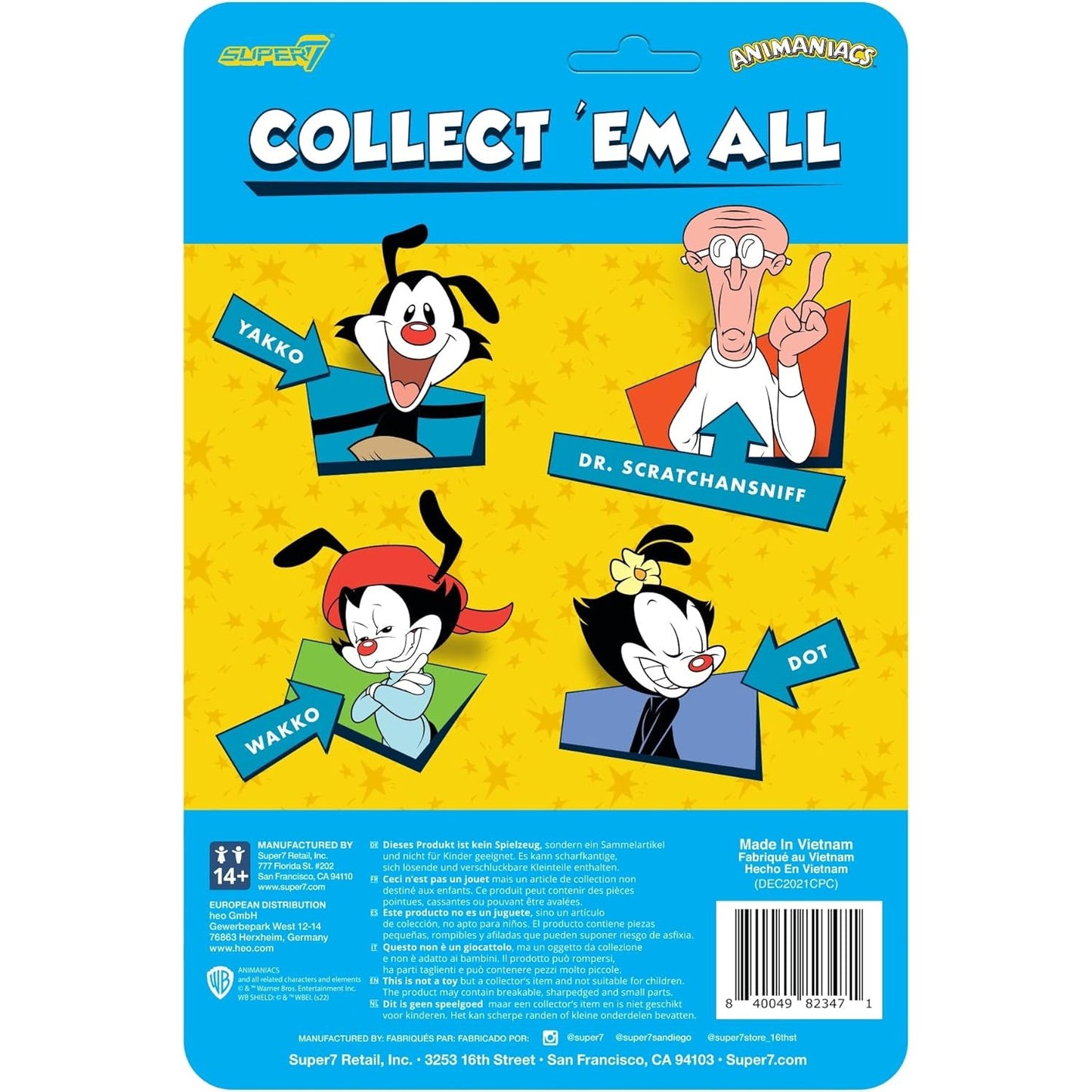 Animaniacs Wakko Action Figure - Super7 - ReAction Wave 1