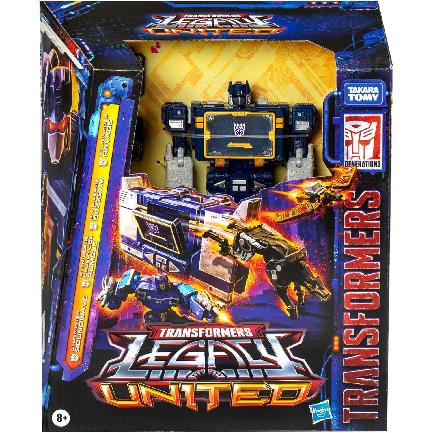 Transformers: Legacy United Leader G1 Universe Soundwave Action Figure - Takara Tomy, Hasbro