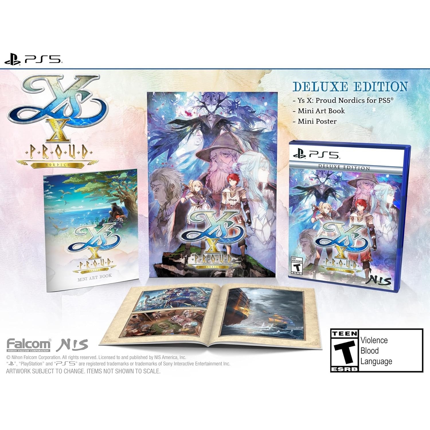 Ys X: Proud Nordics Deluxe Edition - PlayStation 5 - Nihon Falcom