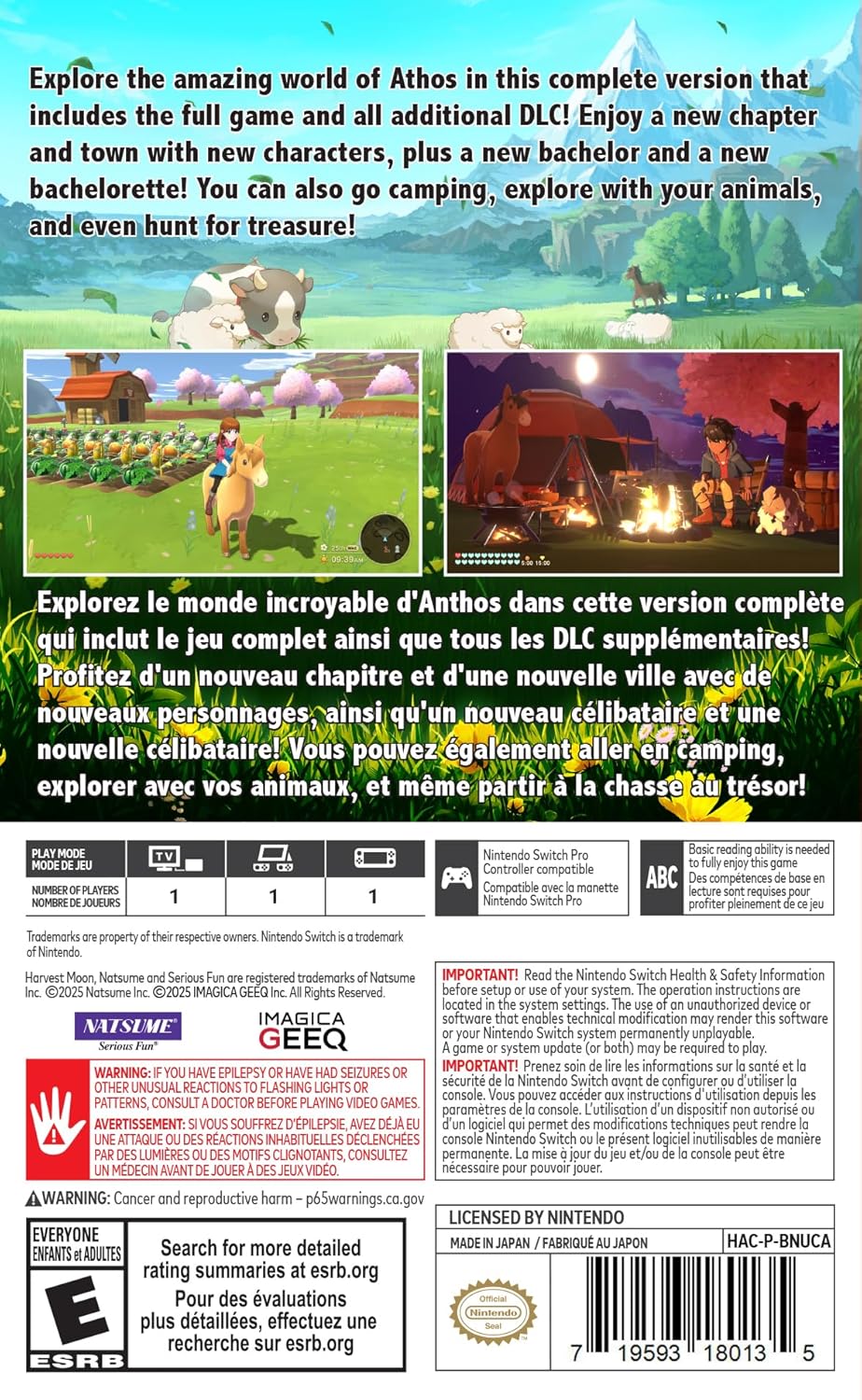 Harvest Moon: The Winds of Anthos Complete Edition - Nintendo Switch - Natsume