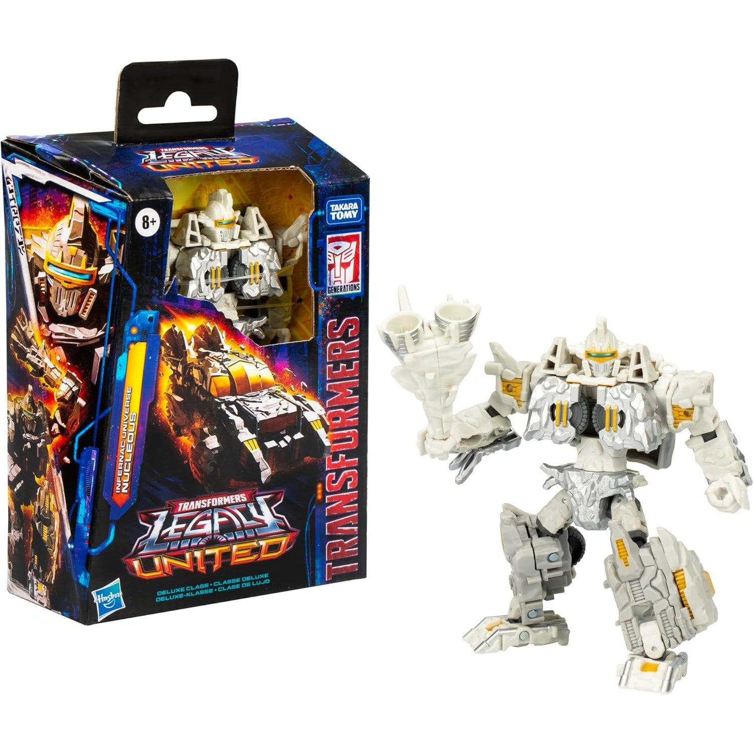 Transformers: Legacy United Deluxe Class Infernac Universe Nucleous Action Figure - Hasbro, Takara Tomy