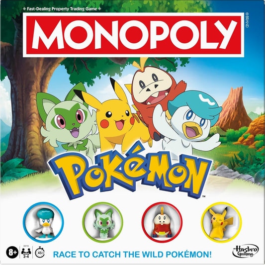Monopoly: Pokémon Edition Board Game - Hasbro, Nintendo