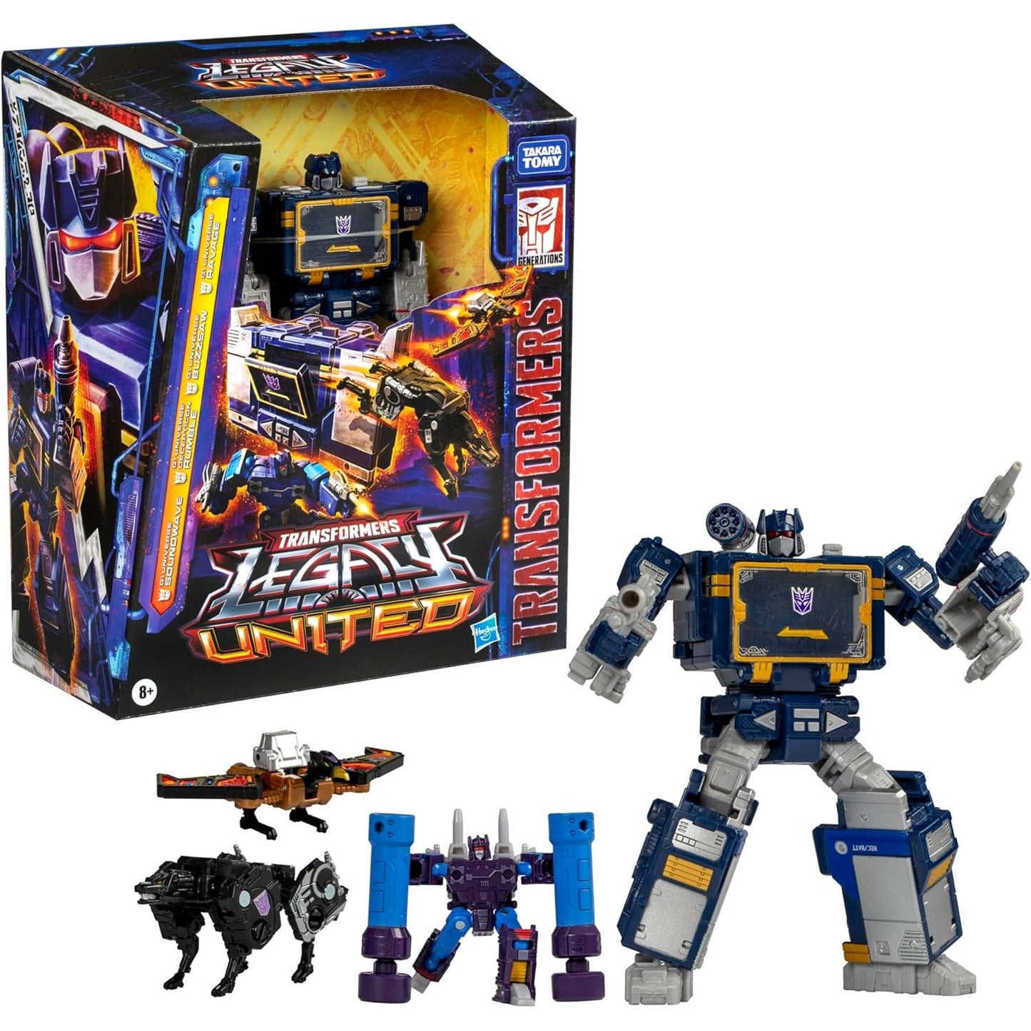 Transformers: Legacy United Leader G1 Universe Soundwave Action Figure - Takara Tomy, Hasbro