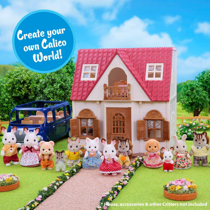 Calico Critters Toy Poodle Family Doll Set - 4 Puppy Dog Figures - Epoch Everlasting Play