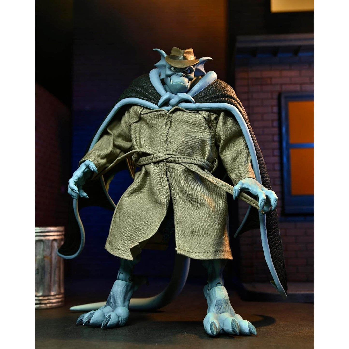 Gargoyles Detective Broadway "Silver Falcon" Closed Wings Action Figure - NECA, Disney