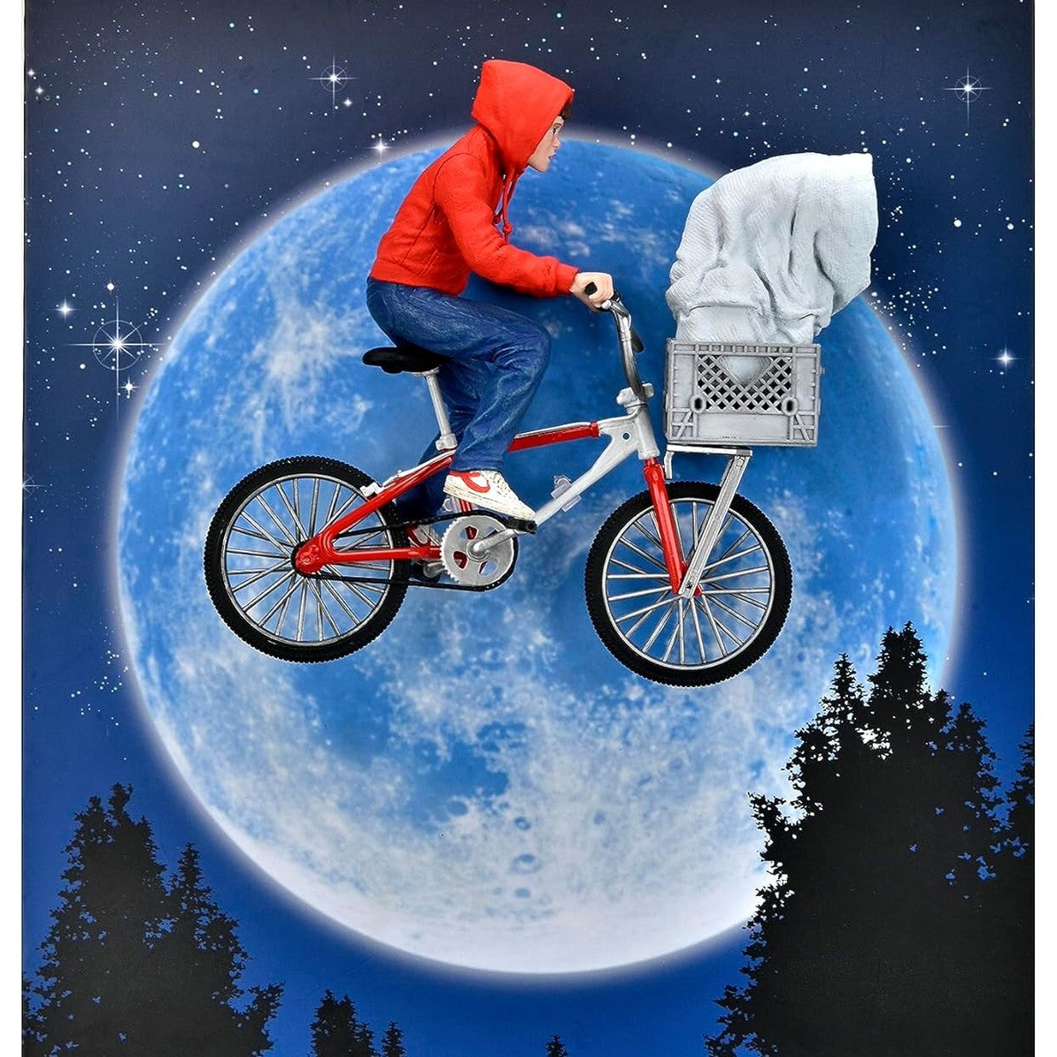 E.T. 40th Anniversary Elliot & E.T. on Bicycle 7" Scale Figure - NECA
