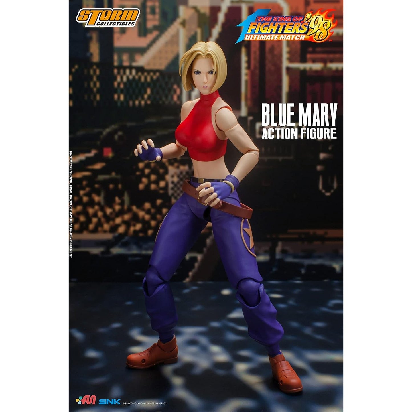 The King of Fighters '98 Blue Mary 1/12 Scale Action Figure - Storm Collectibles