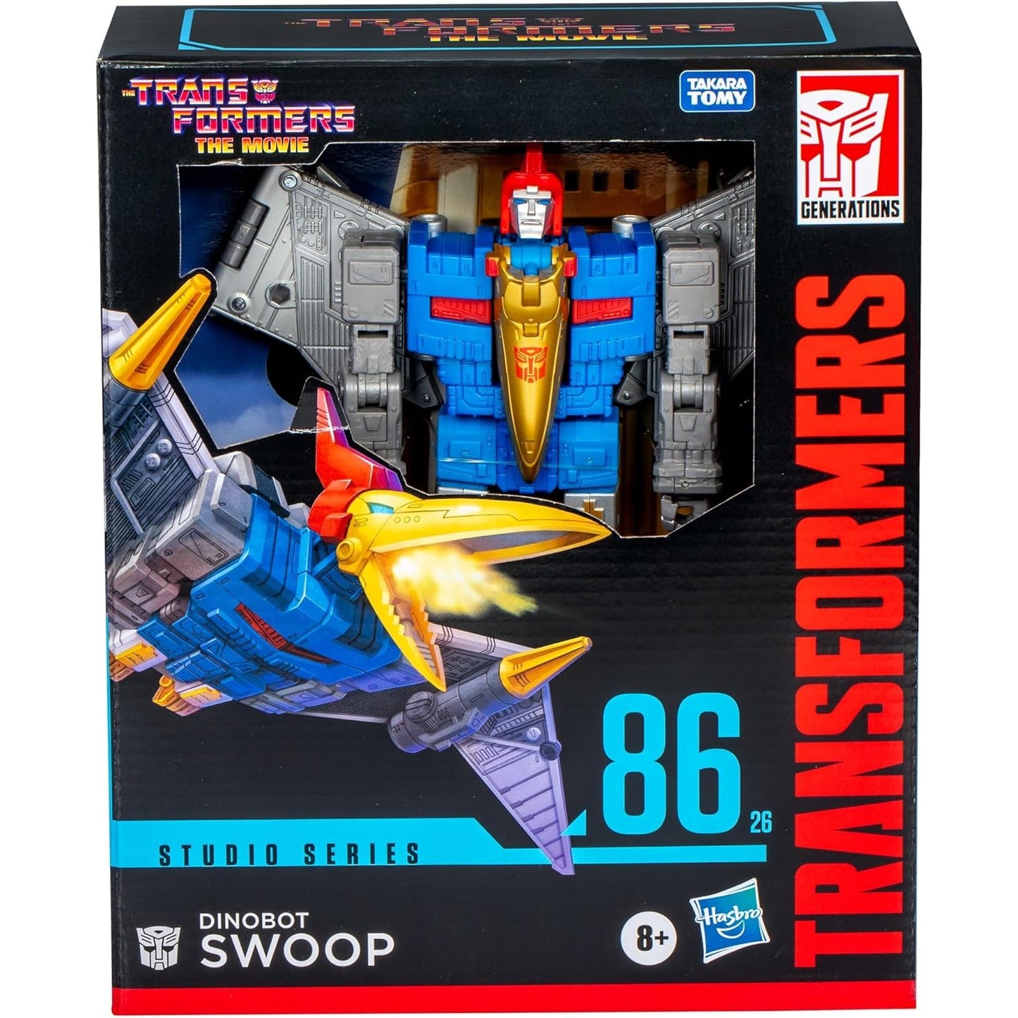 Transformers: The Movie Swoop Leader Dinobot Action Figure - Takara Tomy, Hasbro Studio Series 86-26