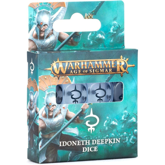 Warhammer: Age of Sigmar Idoneth Deepkin Dice - Set of 16, Frosted Blue, 4th Edition - Games Workshop