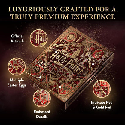 Harry Potter Gryffindor Red Foil Playing Cards - Theory11