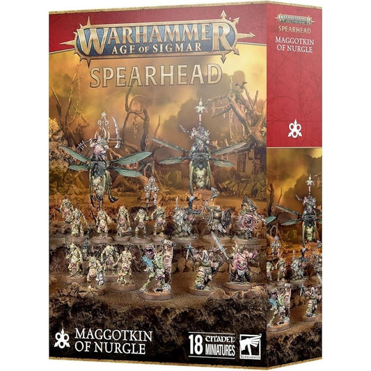 Warhammer: Age of Sigmar Spearhead Maggotkin of Nurgle - 18 Citadel Miniatures - Games Workshop