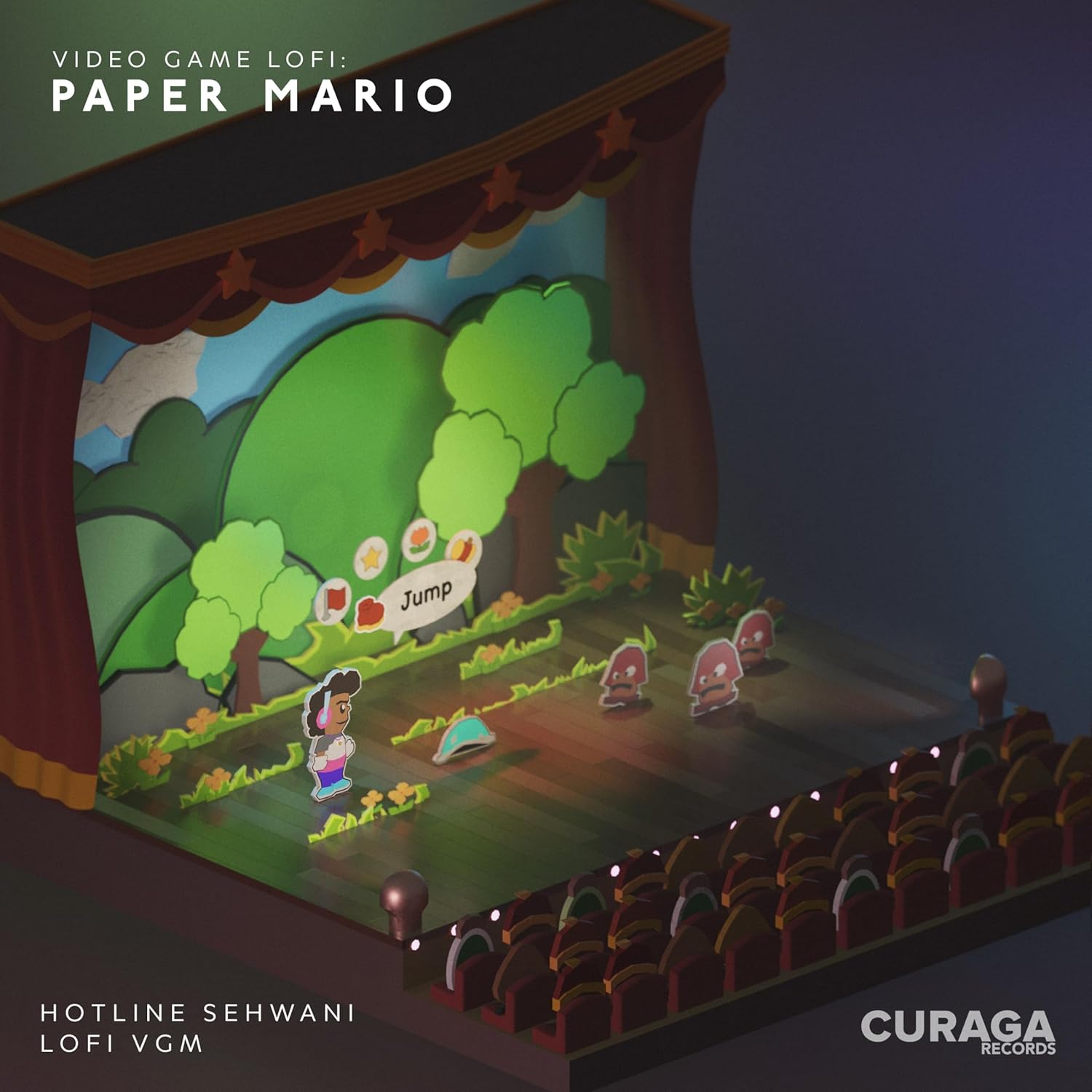 Video Game LoFi: Paper Mario by Hotline Sehwani - 12" Vinyl LP Record - Curaga Records