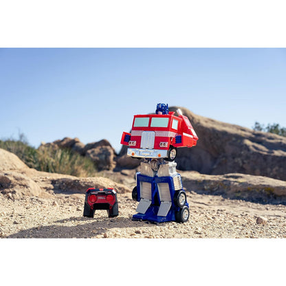 Transformers G1 Optimus Prime Converting R/C with Lights & Sounds - Jada Toys