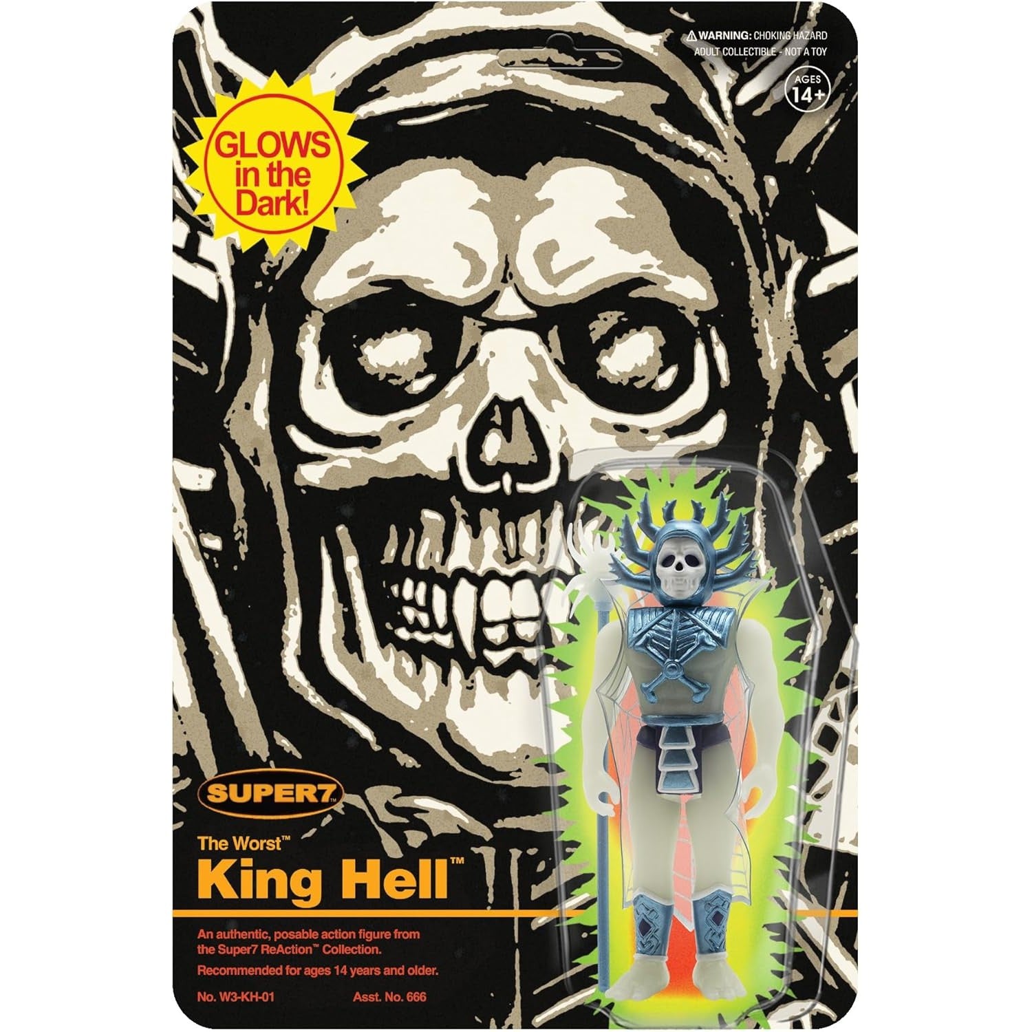 The Worst King Hell Monster Glow Action Figure - Super7 - ReAction