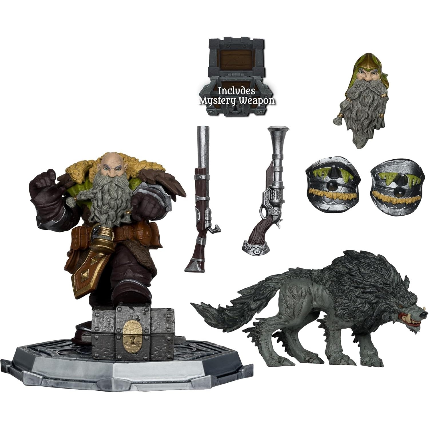 World of Warcraft Dwarf Hunter Beast Master & Marksman 1/12 Scale Figure - McFarlane Toys Wave 2