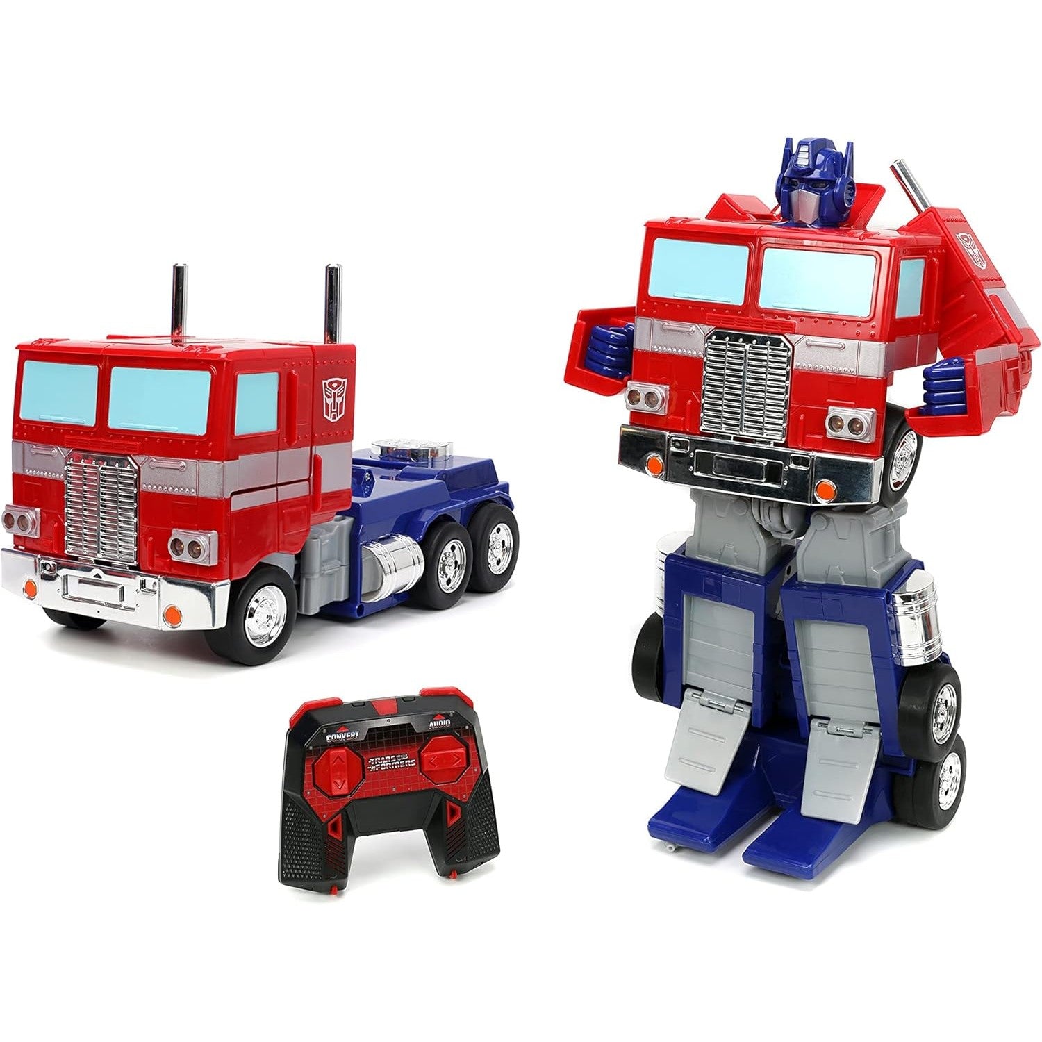Transformers G1 Optimus Prime Converting R/C with Lights & Sounds - Jada Toys