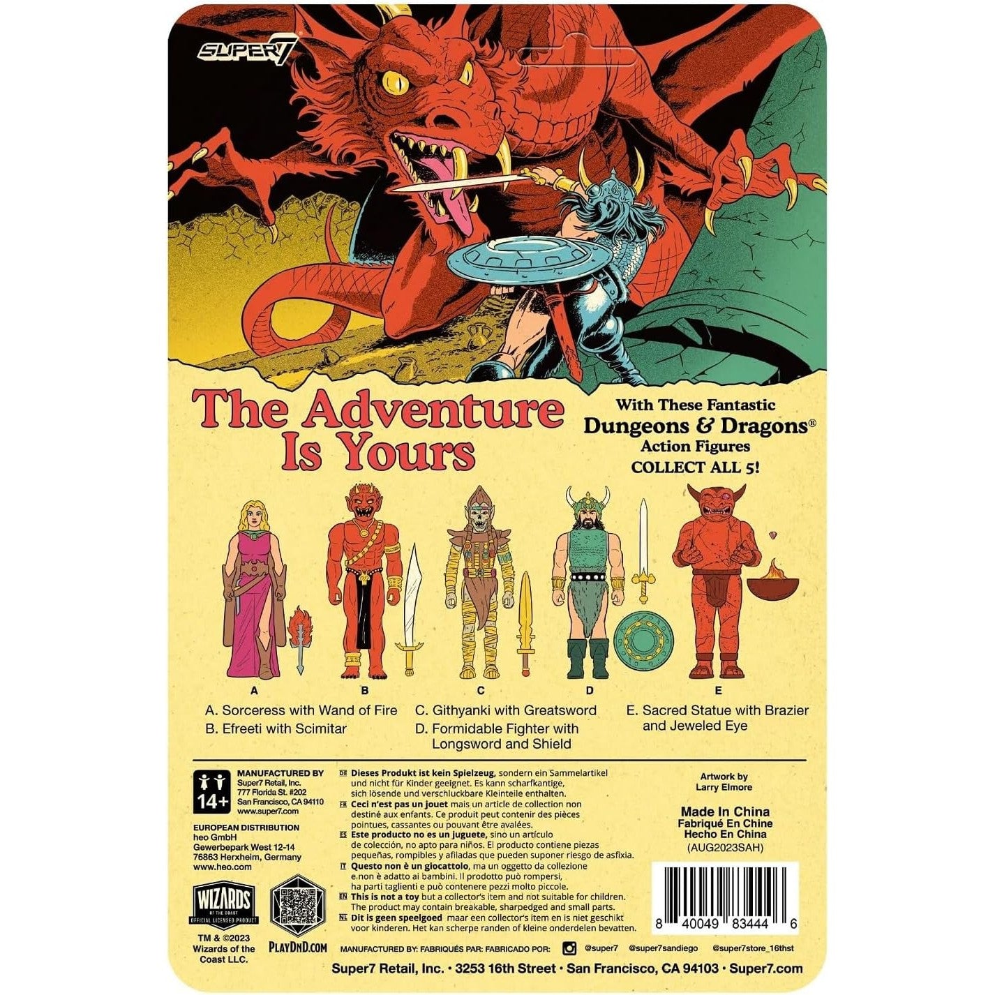 Dungeons & Dragons ReAction The Formidable Fighter Action Figure - Super7 - ReAction: Wave 3