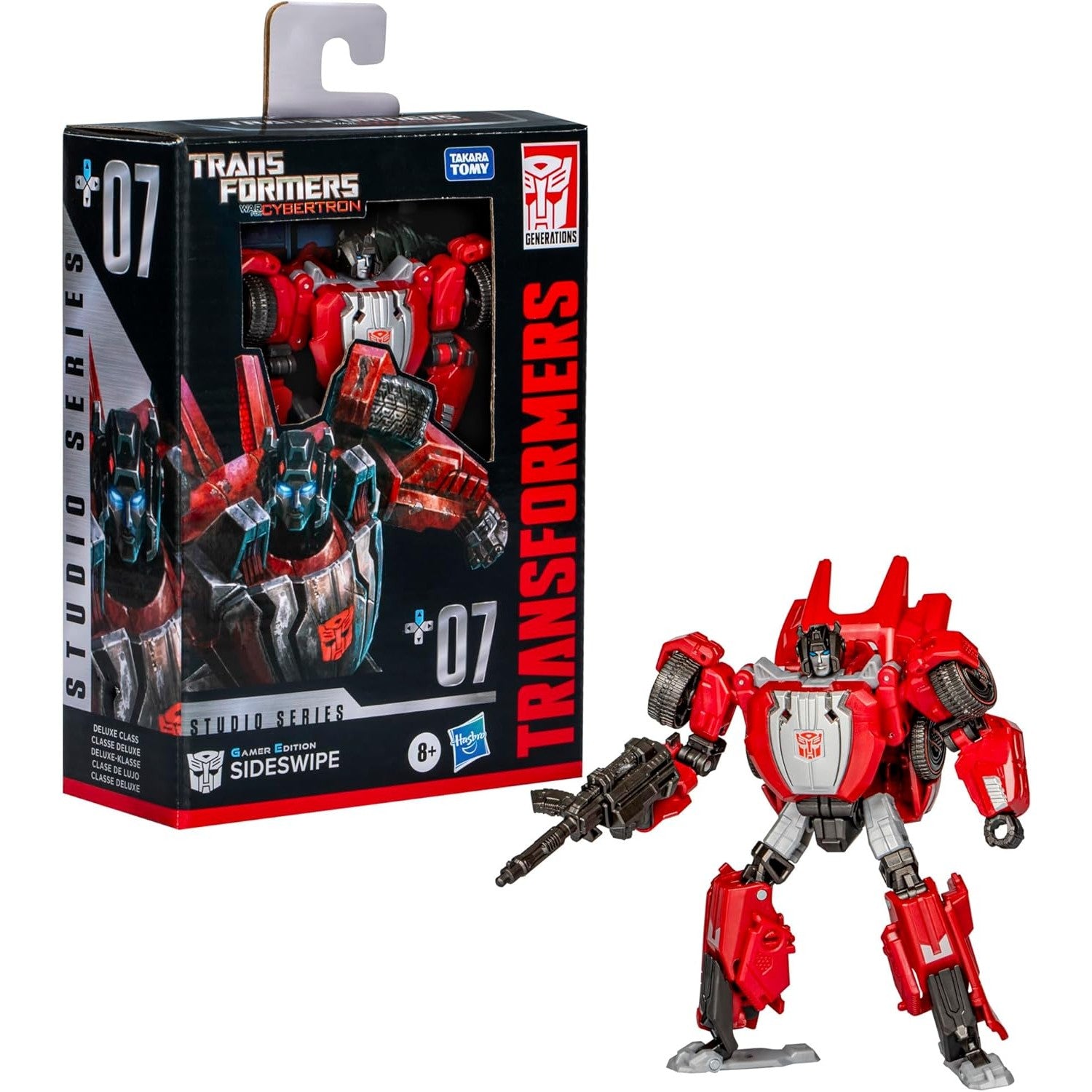 Transformers: War for Cybertron Deluxe Class Sideswipe Action Figure - Takara Tomy, Hasbro - Studio Series Gamer Edition #07