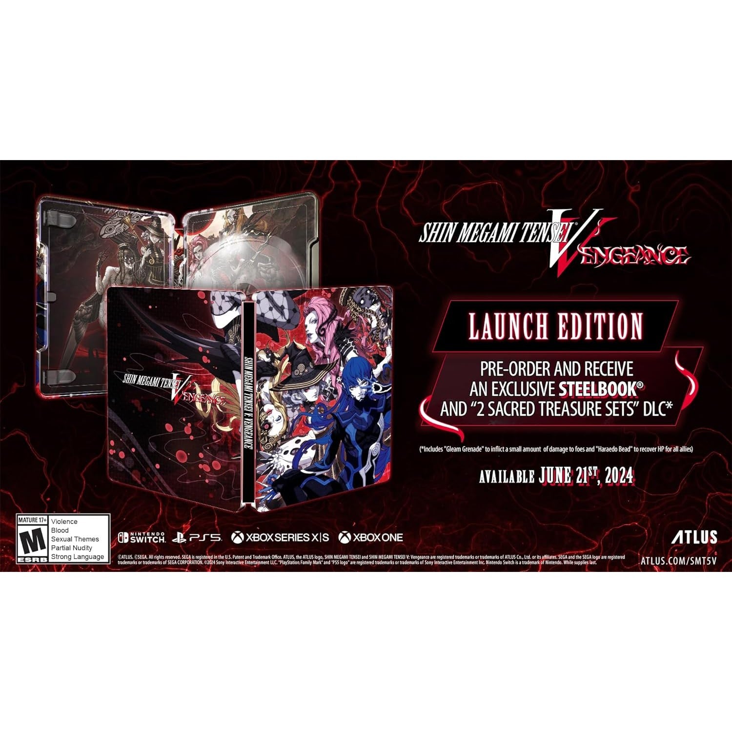 Shin Megami Tensei V: Vengeance Steelbook Launch Edition - Xbox Series X - SEGA