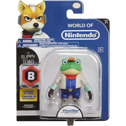 Star Fox Slippy Toad 4" Action Figure - Jakks Pacific - World of Nintendo