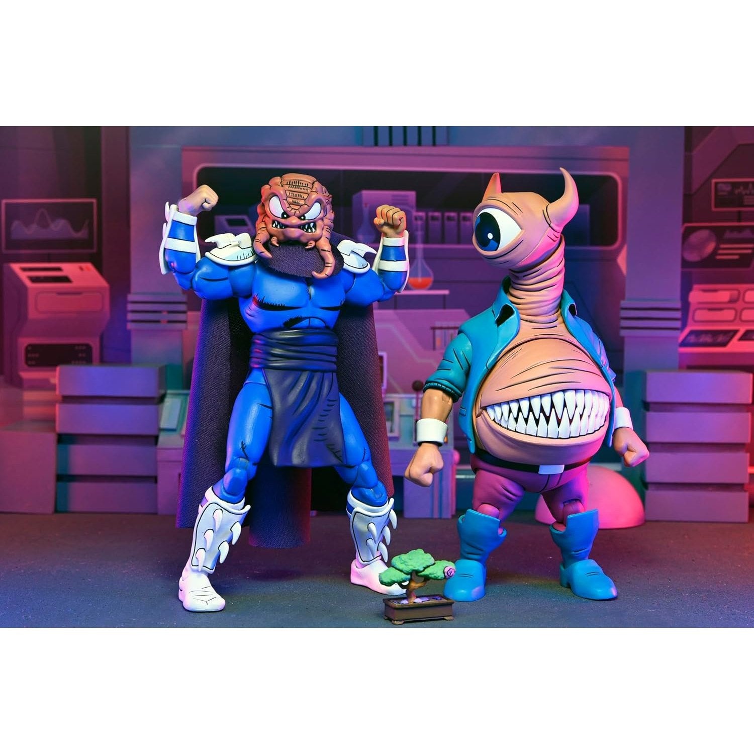 Teenage Mutant Ninja Turtles Adventures Krang/Shredder 7” Scale Action Figure - NECA - Archie Comics