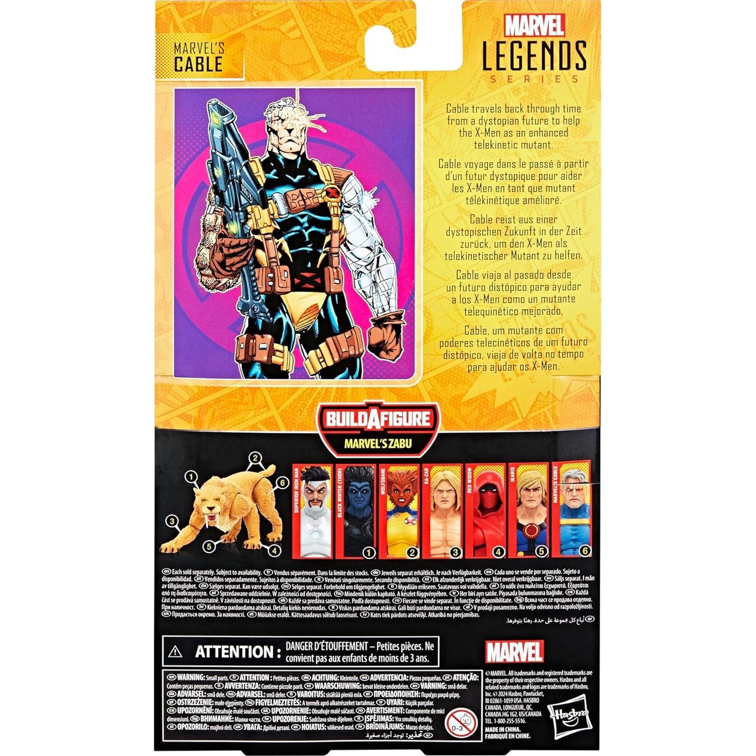 X-Men Cable Action Figure Zabu BAF - Hasbro - Marvel Legends